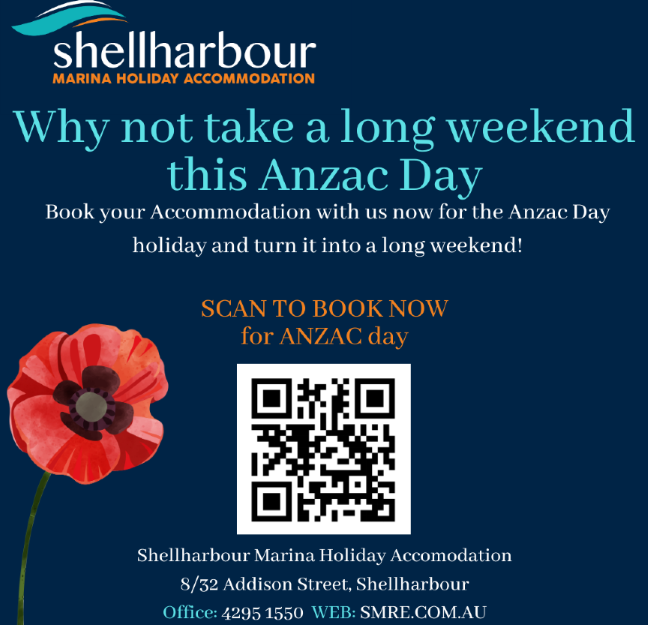 Anzac Day Holiday 25 April