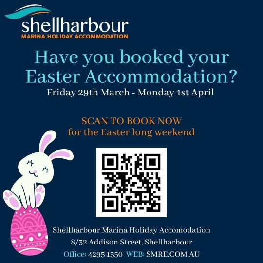 Easter is less than 2 months Away! the Easter Long Weekend is early this year 29 March - 1 April which means still great weather