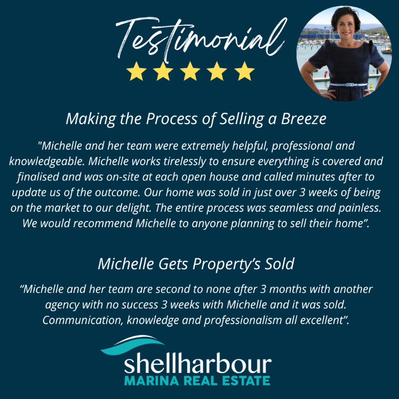 Vendor Testimonials Shellharbour Marina Real Estate